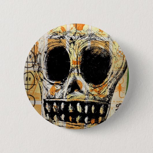 Badge Rond 5 Cm La Calavera 2 (Devant)