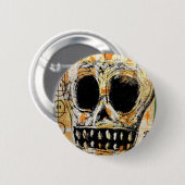 Badge Rond 5 Cm La Calavera 2 (Devant & derrière)