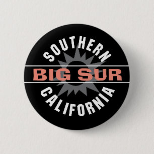 Badge Rond 5 Cm La Californie du sud - grand Sur