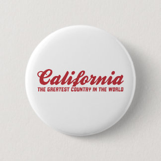 Badge Rond 5 Cm la Californie le plus grand pays au monde