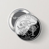 Badge Rond 5 Cm La Caroline du Sud (Devant & derrière)