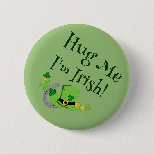 Badge Rond 5 Cm La chance de Cutesy pour les Irlandais (Devant)