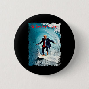 Badge Rond 5 Cm La Chemise Wave Bienvenue Dans Le Trum Du Golfe De