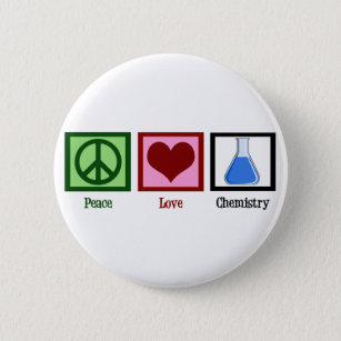 Badge Rond 5 Cm La chimie de l'amour pour la paix