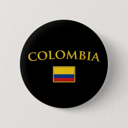 Badge Rond 5 Cm La Colombie d'or (Devant)