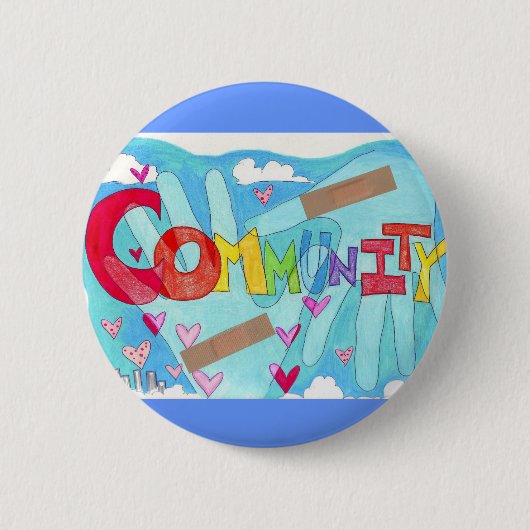 Badge Rond 5 Cm La Communauté de reconstruction (Devant)