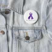 Badge Rond 5 Cm La conscience d'Alzheimer de soutien (En situation)