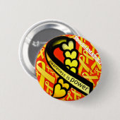 Badge Rond 5 Cm La conscience est la conception #1 de puissance (Devant & derrière)