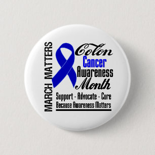 Badge Rond 5 Cm La conscience importe mois de cancer du colon