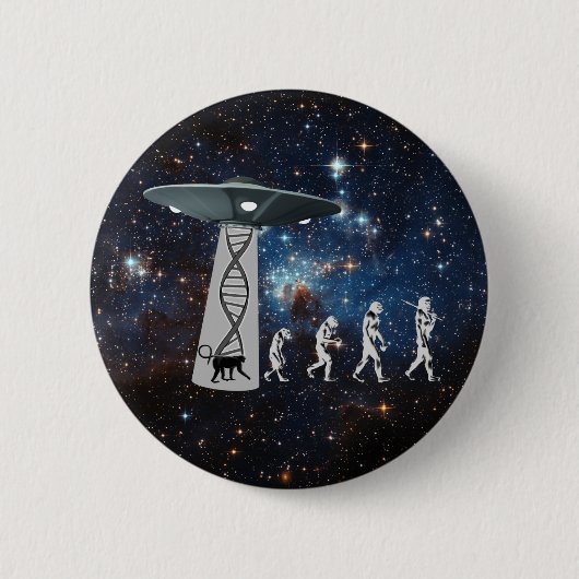 Badge Rond 5 Cm La conspiration d'évolution (Devant)
