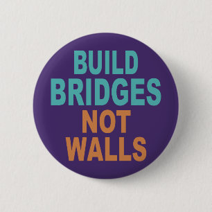 Badge Rond 5 Cm La "construction des boutons jette un pont sur pas