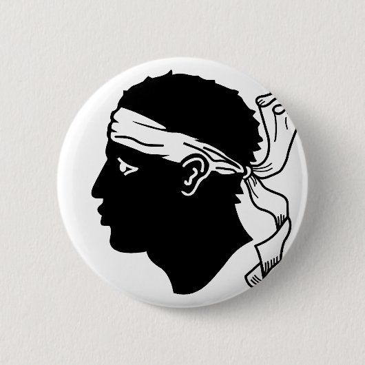 Badge Rond 5 Cm La Corse, France (Devant)