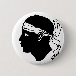 Badge Rond 5 Cm La Corse, France