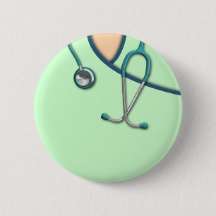 Badge Rond 5 Cm La couleur faite sur commande Médicale frotte