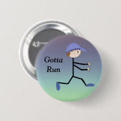 Badge Rond 5 Cm La course me rend heureuse (Devant & derrière)