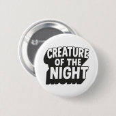 Badge Rond 5 Cm La créature de la nuit (Devant & derrière)