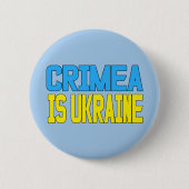 Badge Rond 5 Cm La Crimée est l'Ukraine (Devant)