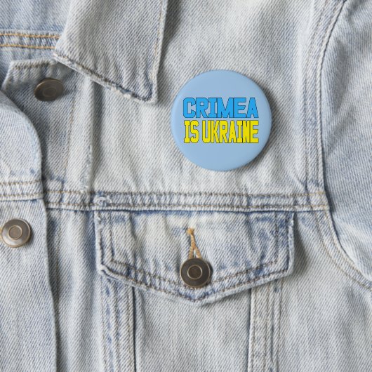 Badge Rond 5 Cm La Crimée est l'Ukraine (En situation)
