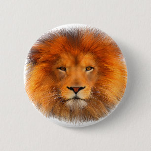 Badge Rond 5 Cm La crinière du lion