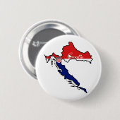 Badge Rond 5 Cm La Croatie fraîche (Devant & derrière)