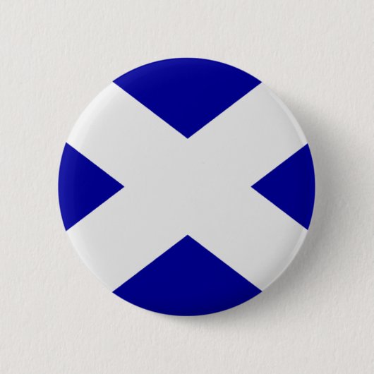 Badge Rond 5 Cm La croix de St Andrew (Devant)