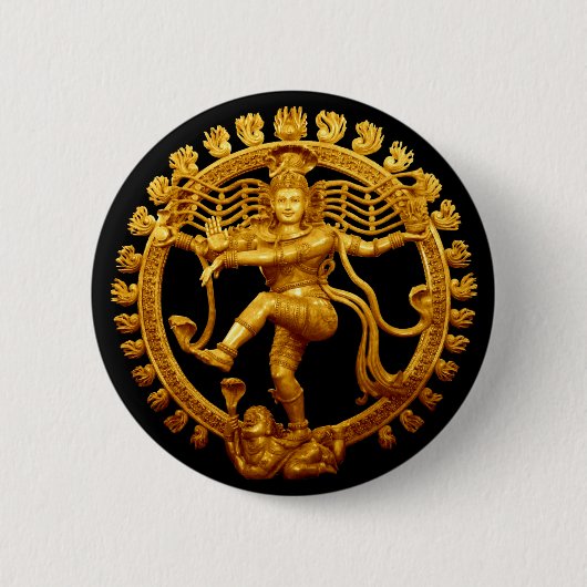 Badge Rond 5 Cm La danse de Shiva (Devant)