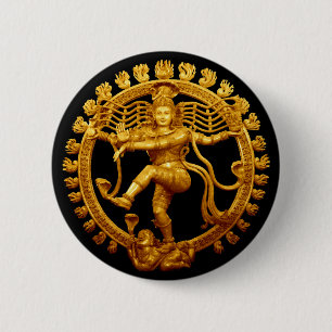 Badge Rond 5 Cm La danse de Shiva