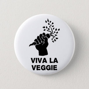 Badge Rond 5 Cm La de vivats végétarienne