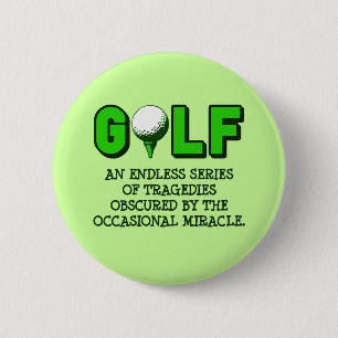 BADGE ROND 5 CM LA DÉFINITION DU GOLF
