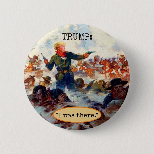Badge Rond 5 Cm La Dernière position de Trump (Devant)