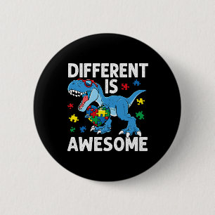 Badge Rond 5 Cm La différence d'autisme de l'enfant est stupéfiant
