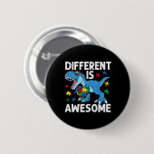 Badge Rond 5 Cm La différence d'autisme de l'enfant est stupéfiant (Devant & derrière)