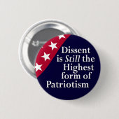 Badge Rond 5 Cm La dissidence est toujours la forme la plus élevée (Devant & derrière)