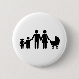 Badge Rond 5 Cm La famille badine le boguet de bébé