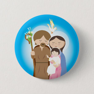 Badge Rond 5 Cm La famille sainte