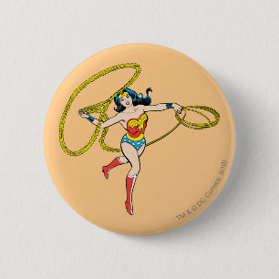 Badge Rond 5 Cm La Femme des merveilles Swinging Lasso