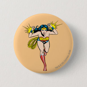 Badge Rond 5 Cm La Femme Qui Joue Des Coupes