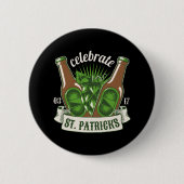 Badge Rond 5 Cm La fête de la Saint-Patrick (Devant)