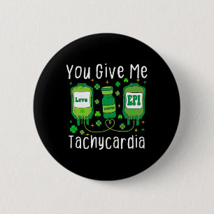 Badge Rond 5 Cm La fête de Nurse Patrick me donne une tachycardie