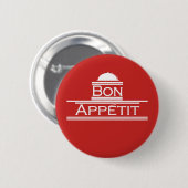 Badge Rond 5 Cm La fève Appetit-Apprécient votre repas (Devant & derrière)