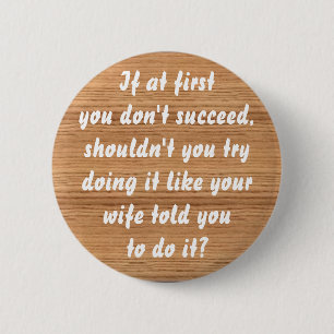 Badge Rond 5 Cm la fibre de bois, si au firstyou ne font pas le