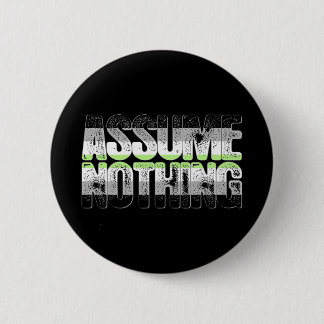 Badge Rond 5 Cm La fierté d'Agender n'assument rien