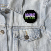 Badge Rond 5 Cm La fierté de Genderqueer n'assument rien (En situation)