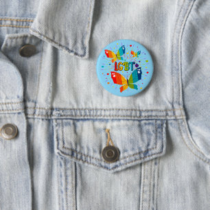 Badge Rond 5 Cm La fierté papillon L'amour est l'amour Sensibilisa