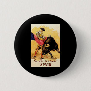 Badge Rond 5 Cm La fiesta De Toros In Espagne