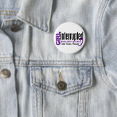 Badge Rond 5 Cm La fille a interrompu 1 maladie de Crohn (En situation)