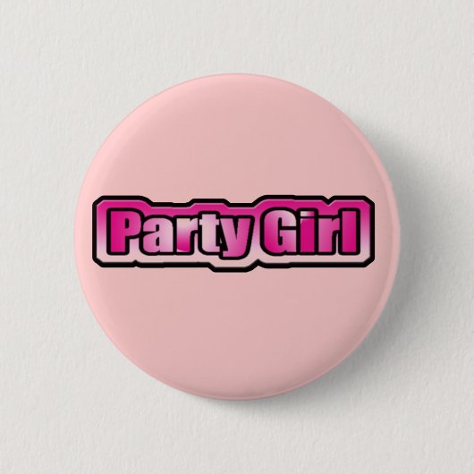 Badge Rond 5 Cm La fille de la fête (Devant)