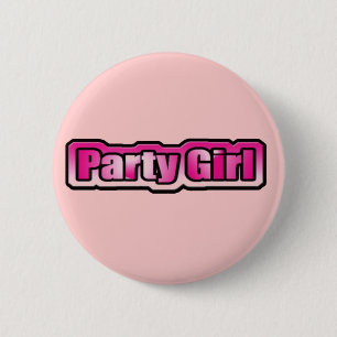 Badge Rond 5 Cm La fille du parti