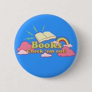 Badge Rond 5 Cm La fin de support de contrôle de livres se