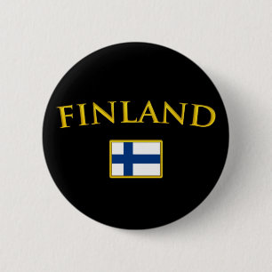 Badge Rond 5 Cm La Finlande d'or